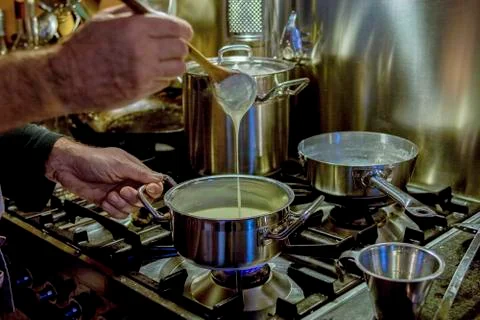 Making sauce Stock Photos