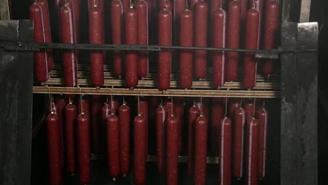 Making sausages Stock Footage 74001841