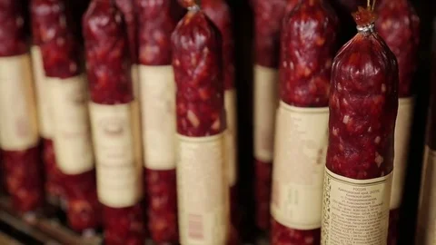 Making sausages Stock Footage 74001957