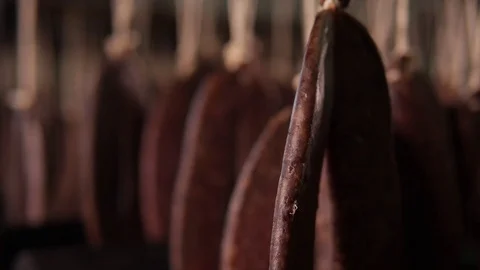 Making sausages Stock Footage 74002662