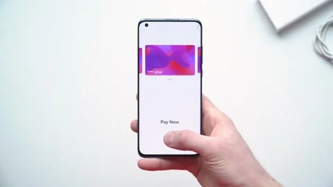 Making a secure online payment using a smartphone with a fingerprint scanner 스톡 동영상 151894163