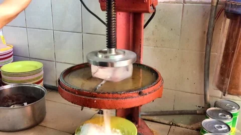 Making Shaved Ice Stock Footage 119505252