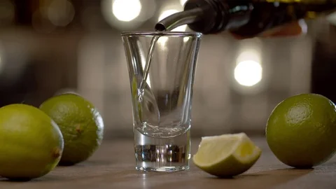 Making a short drink red dog Stock Footage 125501935