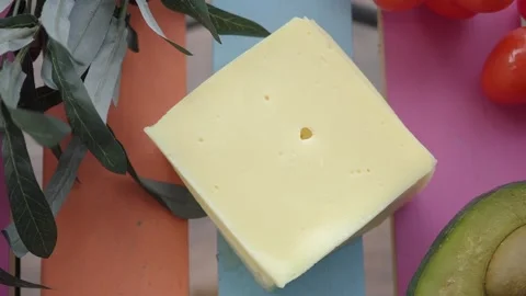 Making simple cheese with fresh ingredients Stock Footage 340597840