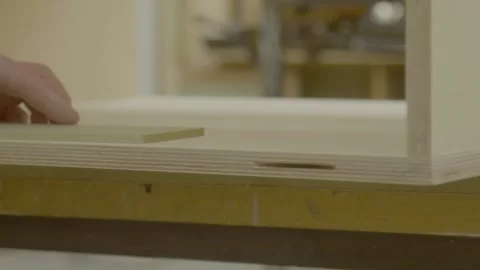 Making slots in wood 스톡 동영상 163413611