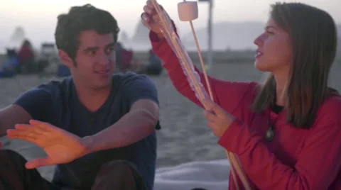 Making S'mores Stock Footage 53257387