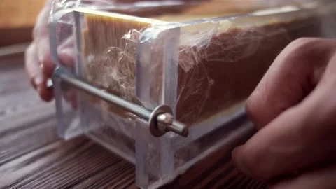 Making soap at home Stock Footage 196824687