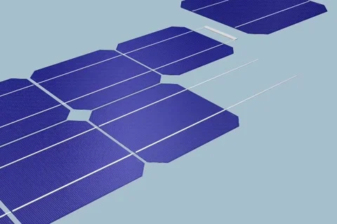 The Making of Solar Panel 36cells-18v, DV_ NTSC Vídeo Stock 46267216