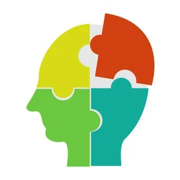 Making a solution concept. Human learning, human brainstorming, or human thin Stock Illustration