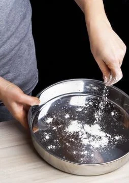 Making sponge cake. Stock Photos