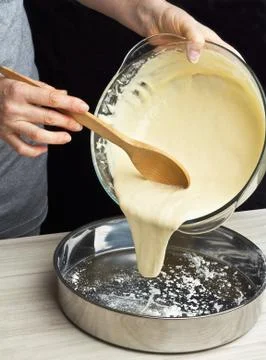 Making sponge cake Stock Photos
