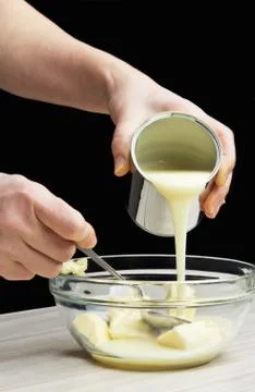 Making sponge cake Stock Photos