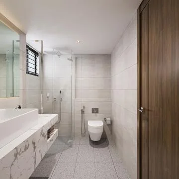 Making a Statement Bold Design Ideas for Your Bathroom Interior Illustrazione stock