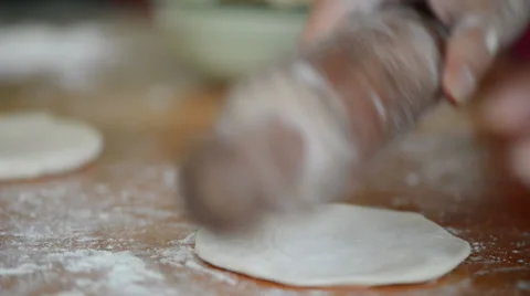 Making of steamed stuffed bun 库存影片 27450105