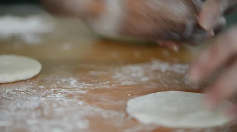 Making of steamed stuffed bun 库存影片 27450160