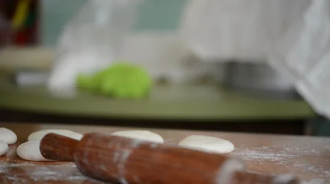 Making of steamed stuffed bun Stock Footage 27452099