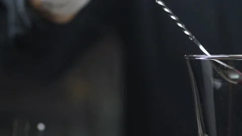 Making Strawberry Rossini Cocktail Stock Footage 131424554