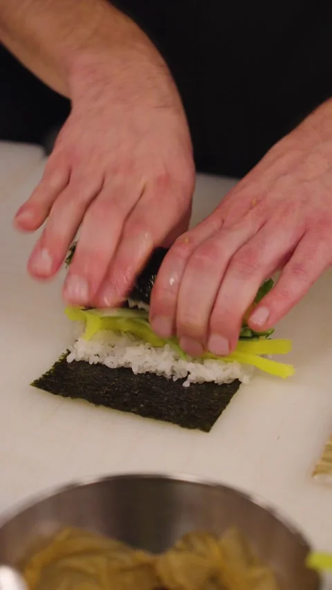Making sushi Stock Footage 294067844