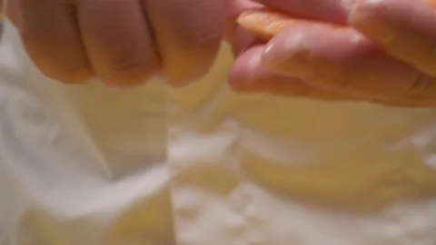 Making sushi with salmon, rice and wasabi Stock Footage 221416630
