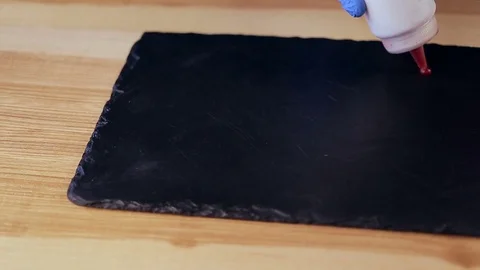 Making of sweet Dessert in a restaurant Stockbeeldmateriaal 74678550