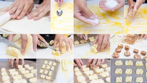 Making sweet dessert set Stock Photos