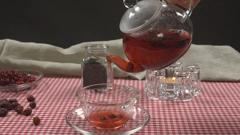 Making Tea with Briar Stock Footage 97462613