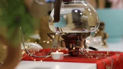 Making tea during a traditional Japanese tea ceremony. Stock Footage 123775242