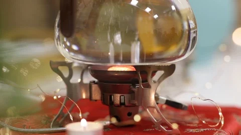Making tea during a traditional Japanese tea ceremony. Stock Footage 123775490