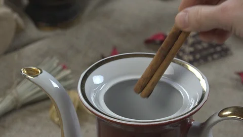 Making Tea Stock Footage 96280684