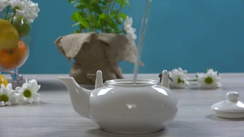 Making Tea Stock Footage 97059379