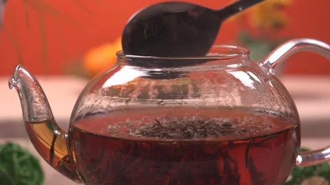 Making Tea Stock Footage 97221481