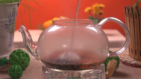 Making Tea Stock Footage 97221653