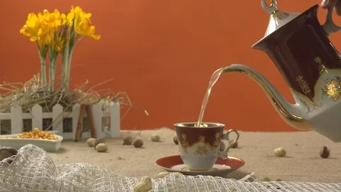 Making Tea Stock Footage 98541912