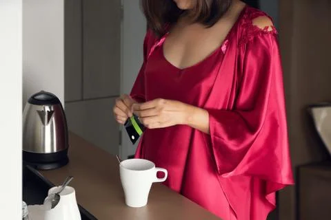 Making tea Foto stock