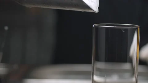 Making a Tequila Sunrise Cocktail Stock Footage 131285877