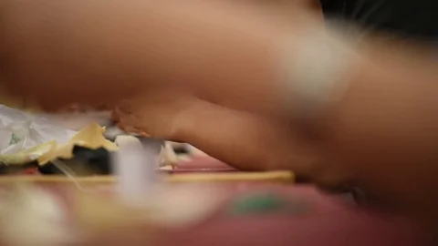 Making things by hand Stock Footage 75996182