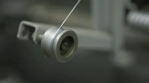 Making of thread in a factory Stock-Footage 56378739