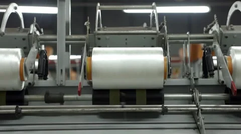 Making of thread. Stock-Footage 56378762