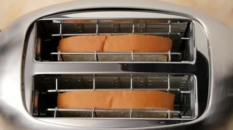 Making toast Stock Footage 20494374