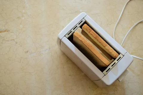 Making toast Stock Photos