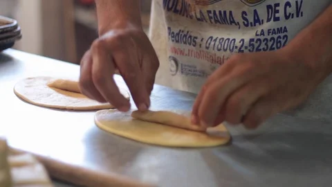 Making traditional Mexican sweet bread Stock-Footage 130092087