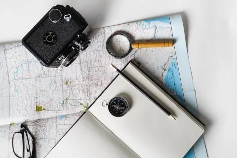 Making a travel plan Stock Photos