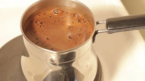 Making Turkish coffee Video stock 33707777