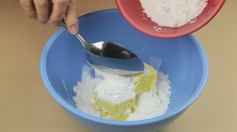 Making Vanilla Cookies 2 Stock Footage 33281729