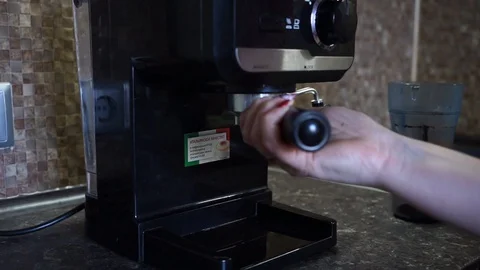 Making vegan cappuccino Stock Footage 128307575