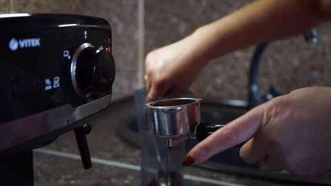 Making vegan cappuccino Stock Footage 128307581