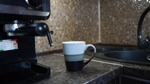 Making vegan cappuccino Stock Footage 128307605