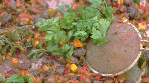 Making of Vegan Meal Stock Footage 56019311