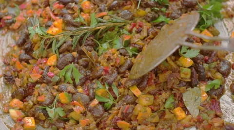 Making of Vegan Meal Stock Footage 56019906