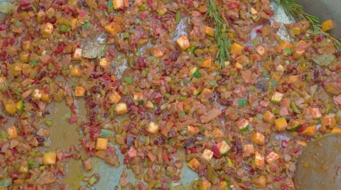 Making of Vegan Meal Stock Footage 56035751